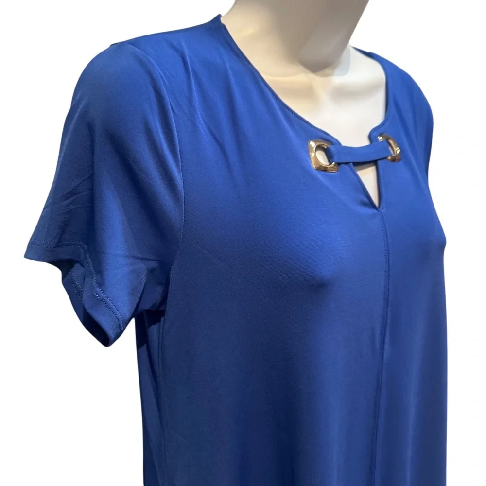 Nina Leonard Blue Mini Dress Size Small New with Tag